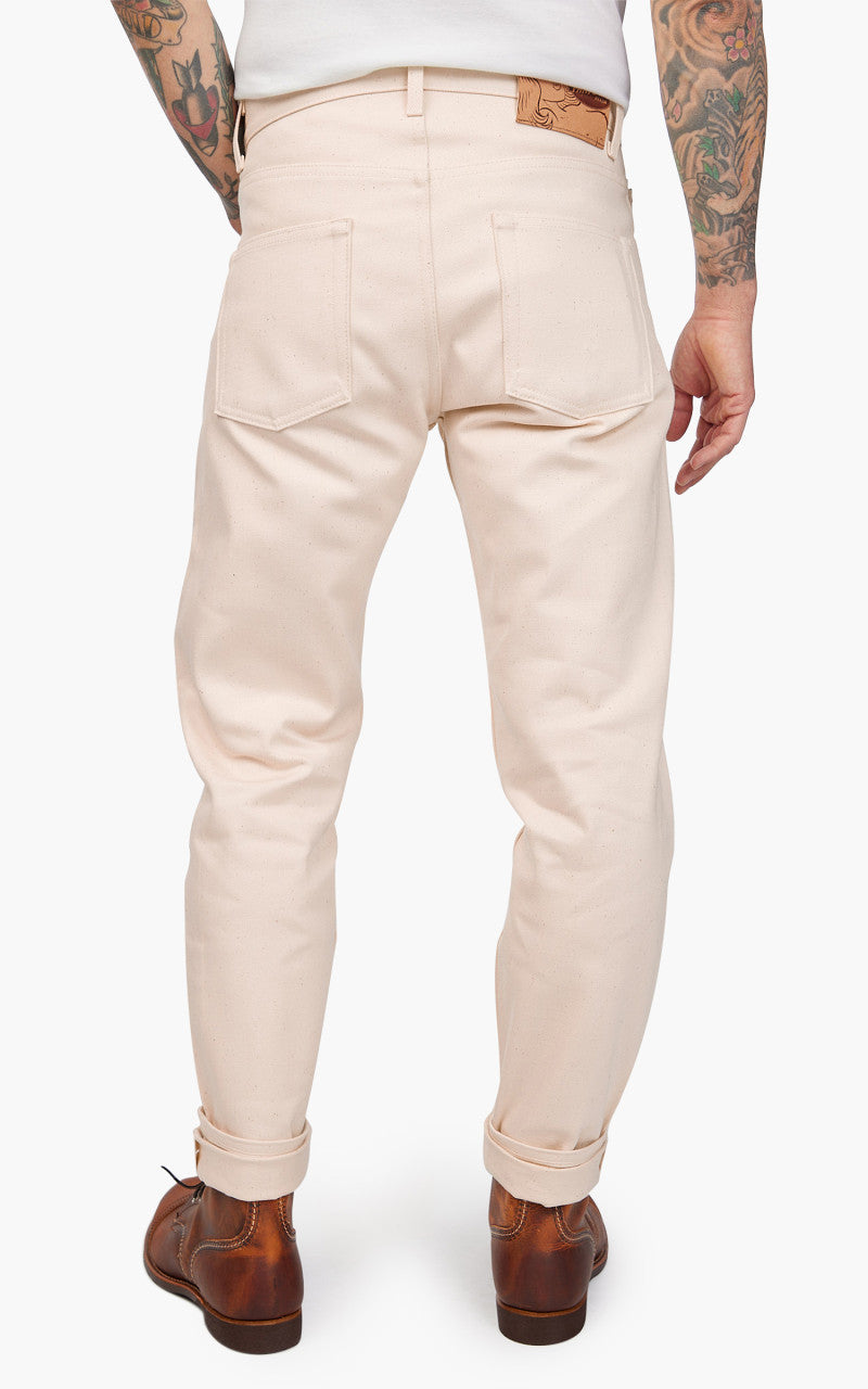 Naked & Famous Denim Easy Guy All Natural Organic Cotton Ecru