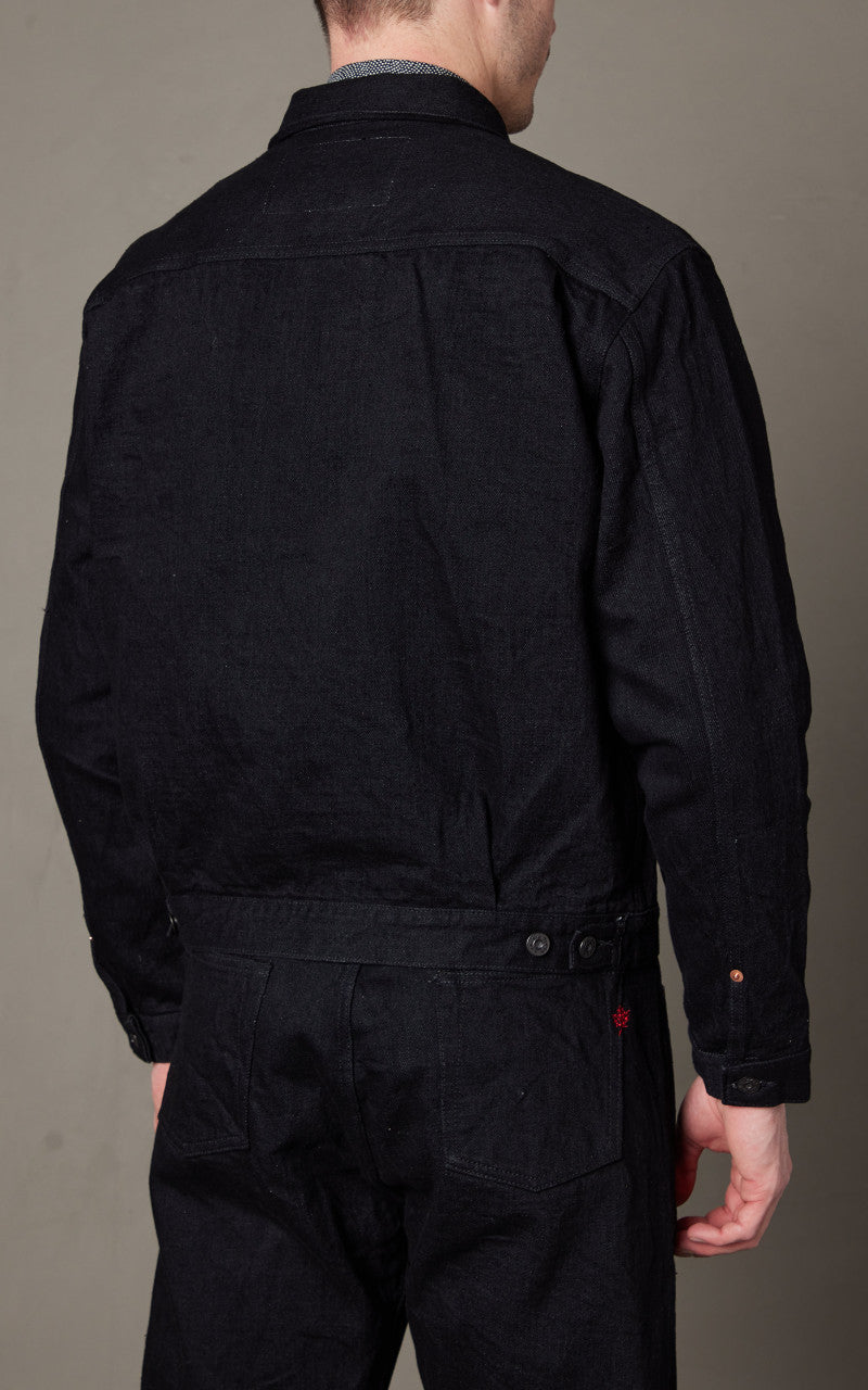 Naked & Famous Denim Heritage Denim Jacket MIJ13 Okayama Spirit Kuro 16oz