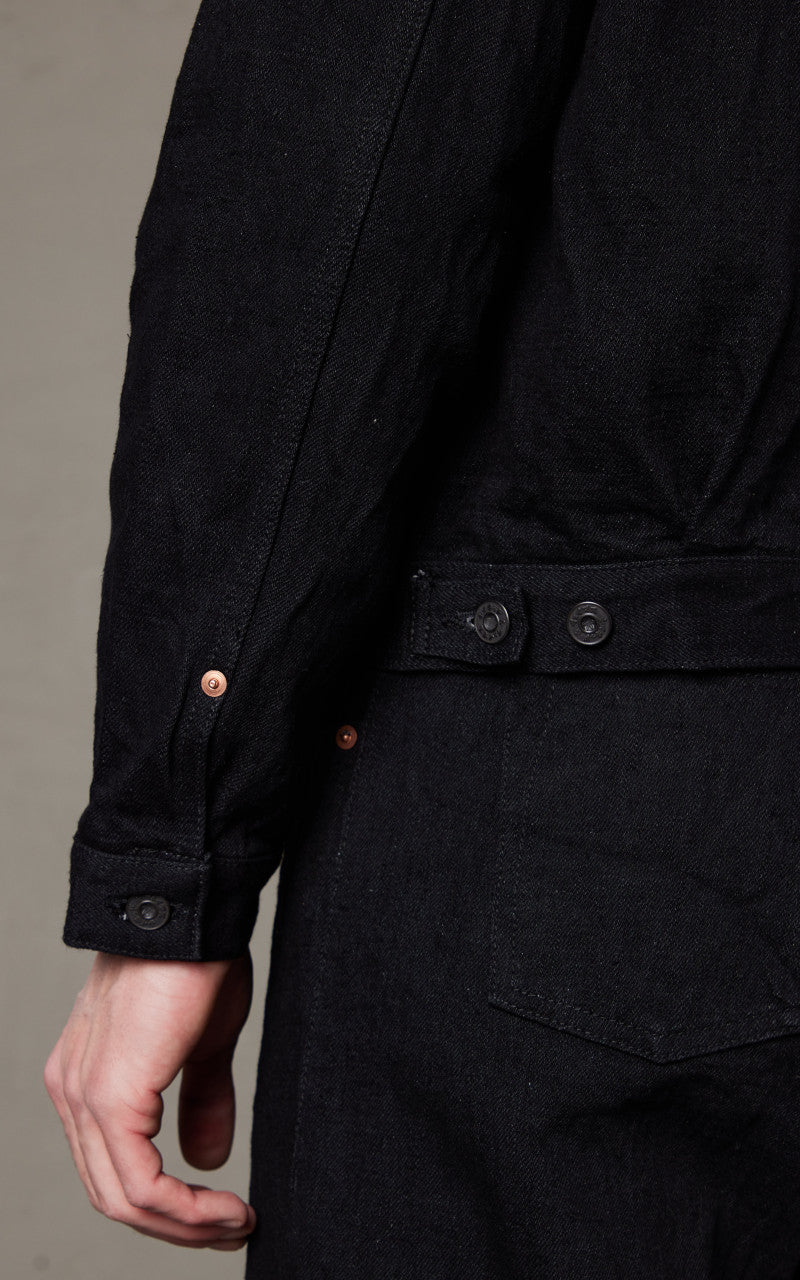 Naked & Famous Denim Heritage Denim Jacket MIJ13 Okayama Spirit Kuro 16oz