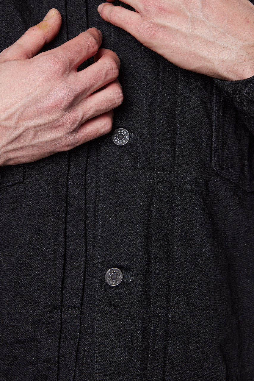 Naked & Famous Denim Heritage Denim Jacket MIJ13 Okayama Spirit Kuro 16oz