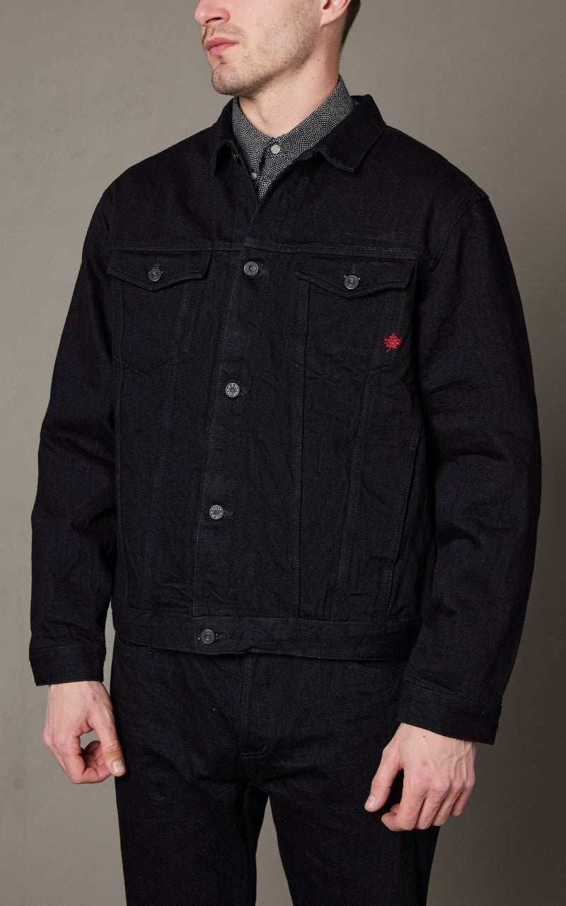 Naked & Famous Denim Denim Jacket MIJ13 Okayama Spirit Kuro 16oz