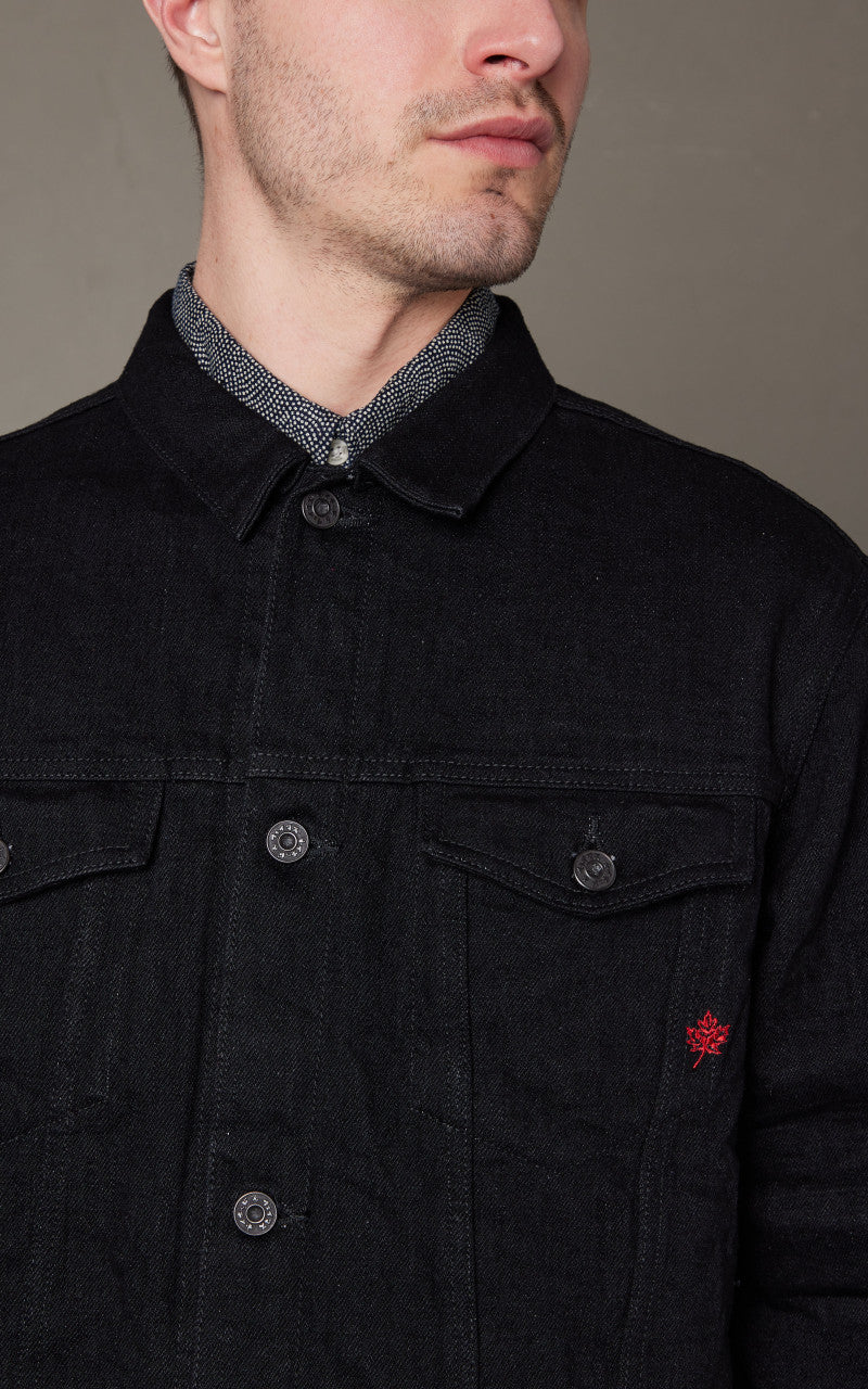 Naked & Famous Denim Denim Jacket MIJ13 Okayama Spirit Kuro 16oz