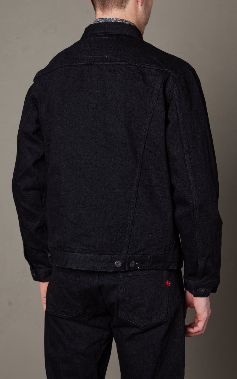 Naked & Famous Denim Denim Jacket MIJ13 Okayama Spirit Kuro 16oz