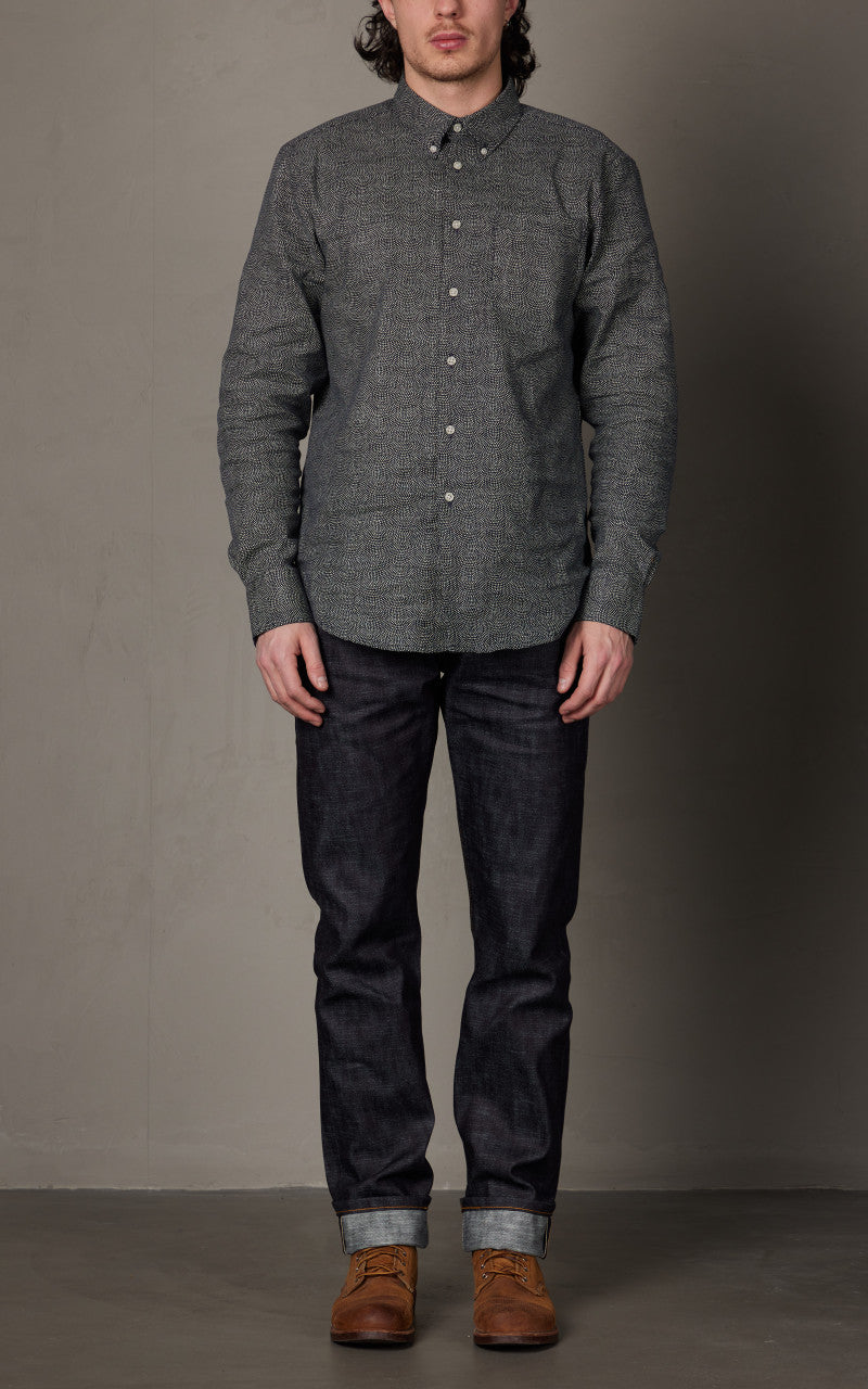 Naked & Famous Denim Weird Guy Chinese New Year Indigo