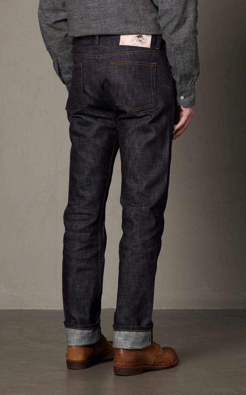 Naked & Famous Denim Weird Guy Chinese New Year Indigo