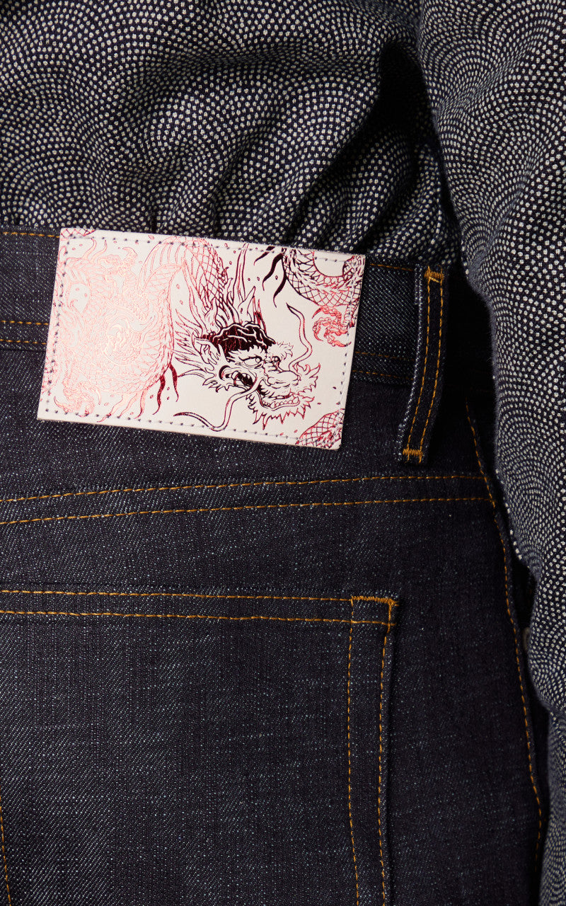 Naked & Famous Denim Weird Guy Chinese New Year Indigo