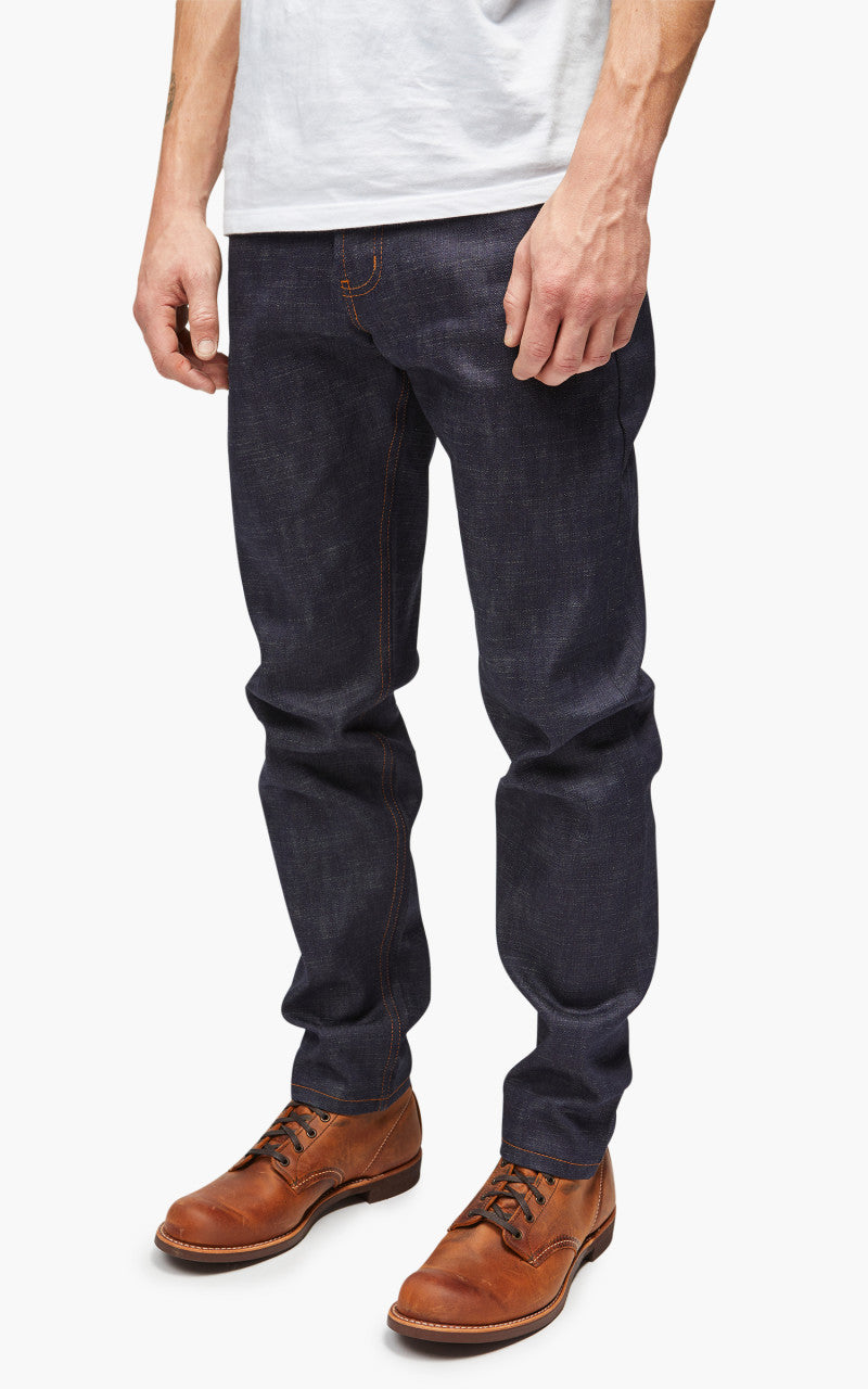 Naked & Famous Denim Easy Guy Perfect Blue Slub Stretch Selvedge