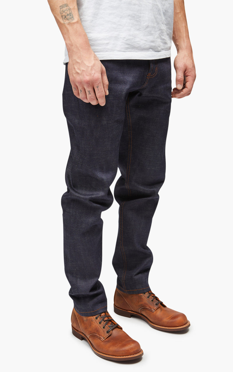 Naked & Famous Denim Easy Guy Perfect Blue Slub Stretch Selvedge