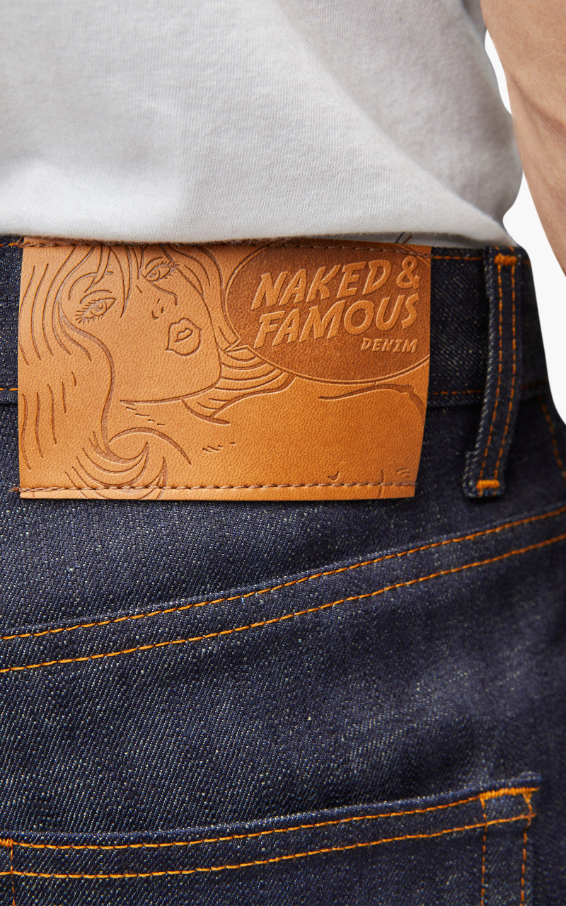 Naked & Famous Denim Easy Guy Perfect Blue Slub Stretch Selvedge