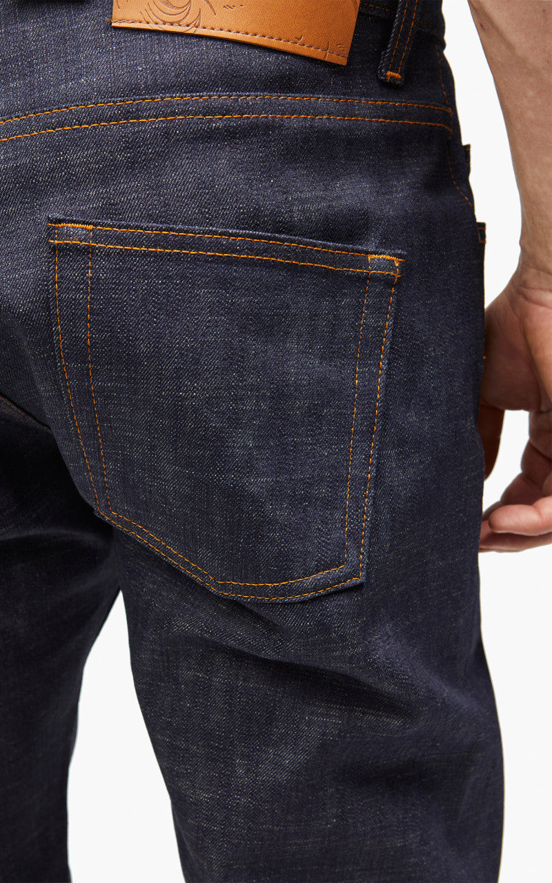 Naked & Famous Denim Easy Guy Perfect Blue Slub Stretch Selvedge