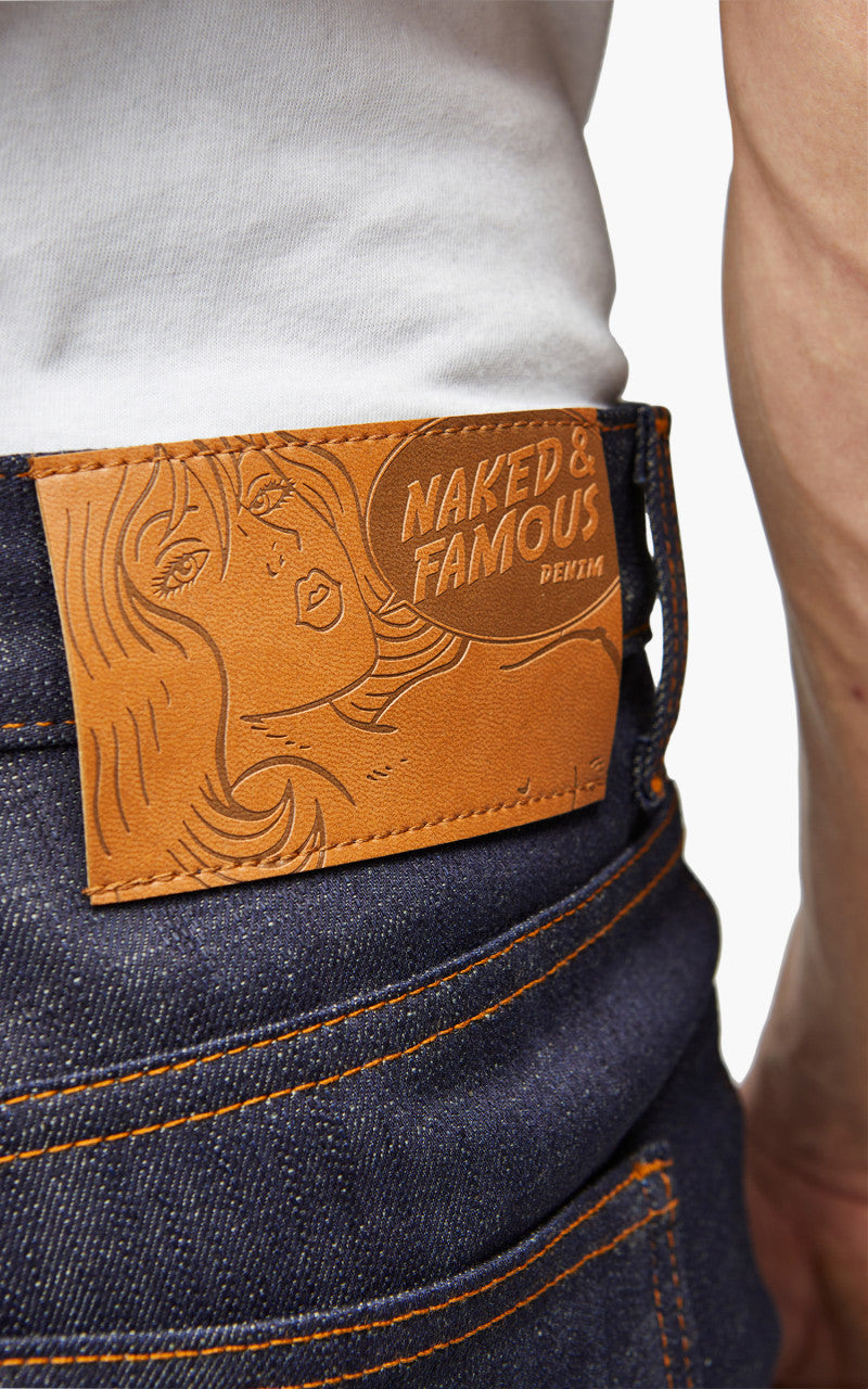 Naked & Famous Denim Super Guy Perfect Blue Slub Stretch Selvedge