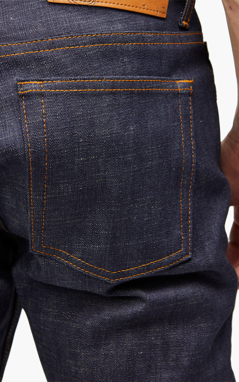 Naked & Famous Denim Weird Guy Perfect Blue Slub Stretch Selvedge