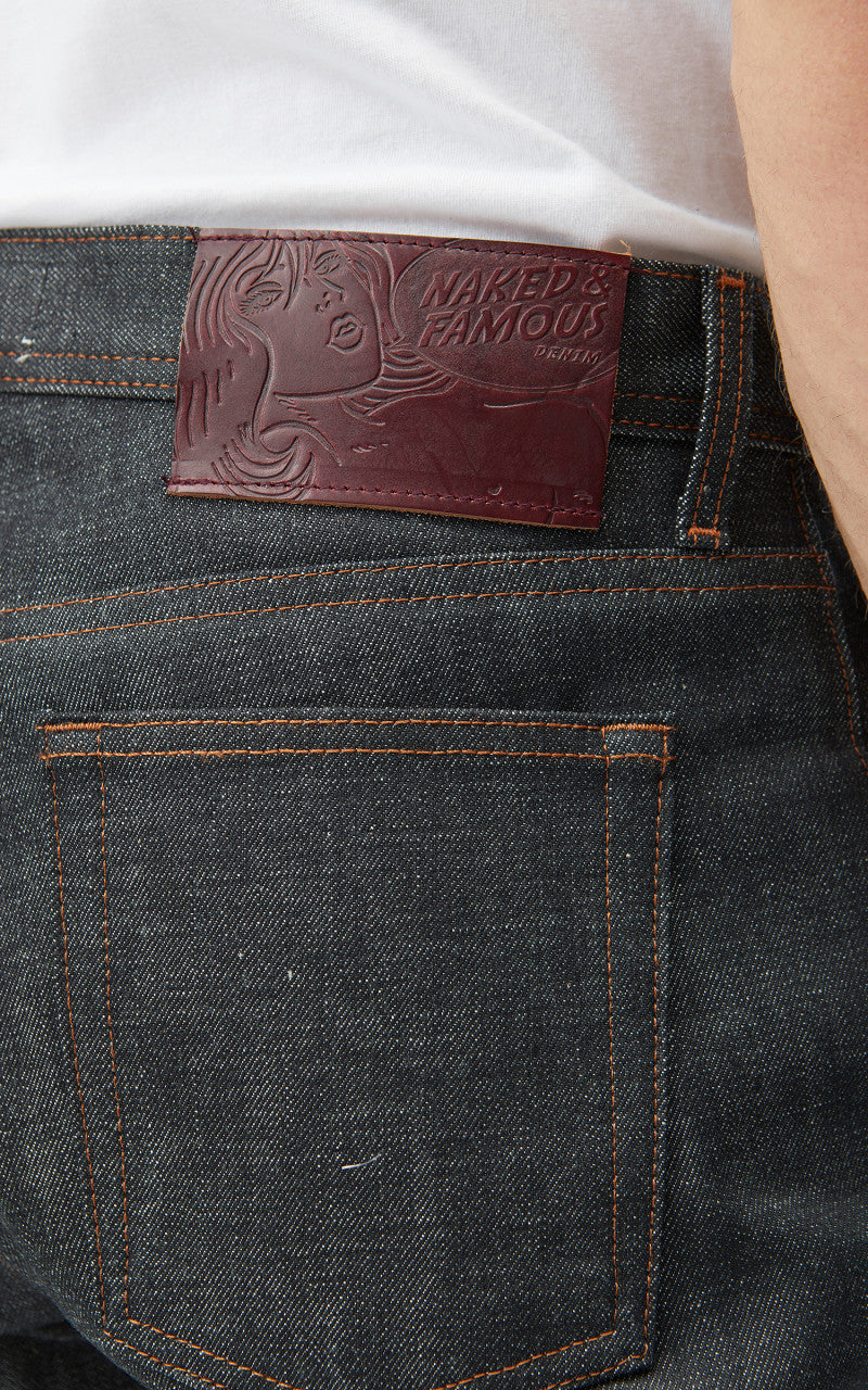 Naked & Famous Denim Weird Guy Red Gradient Core Selvedge Denim 12.5oz