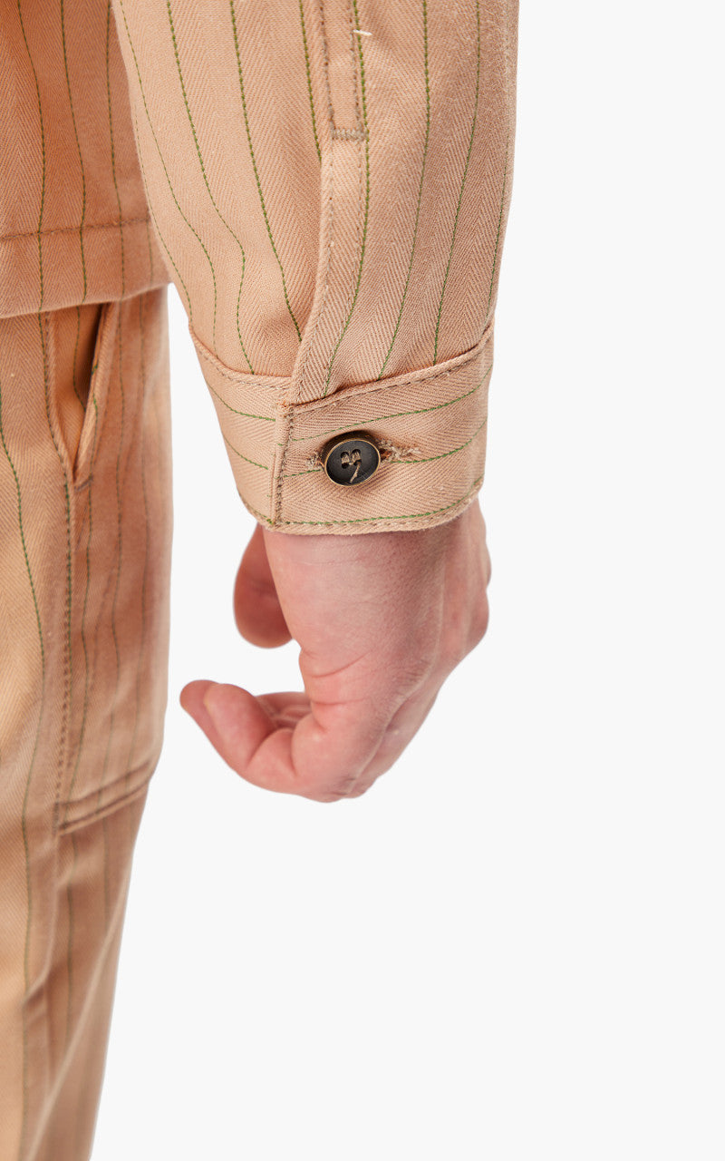 Naked & Famous Denim Work Shirt Repro Workwear Twill Peach