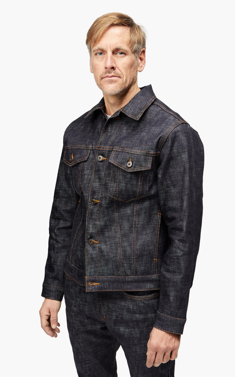 Naked & Famous Denim Denim Jacket Fire Bird Selvedge
