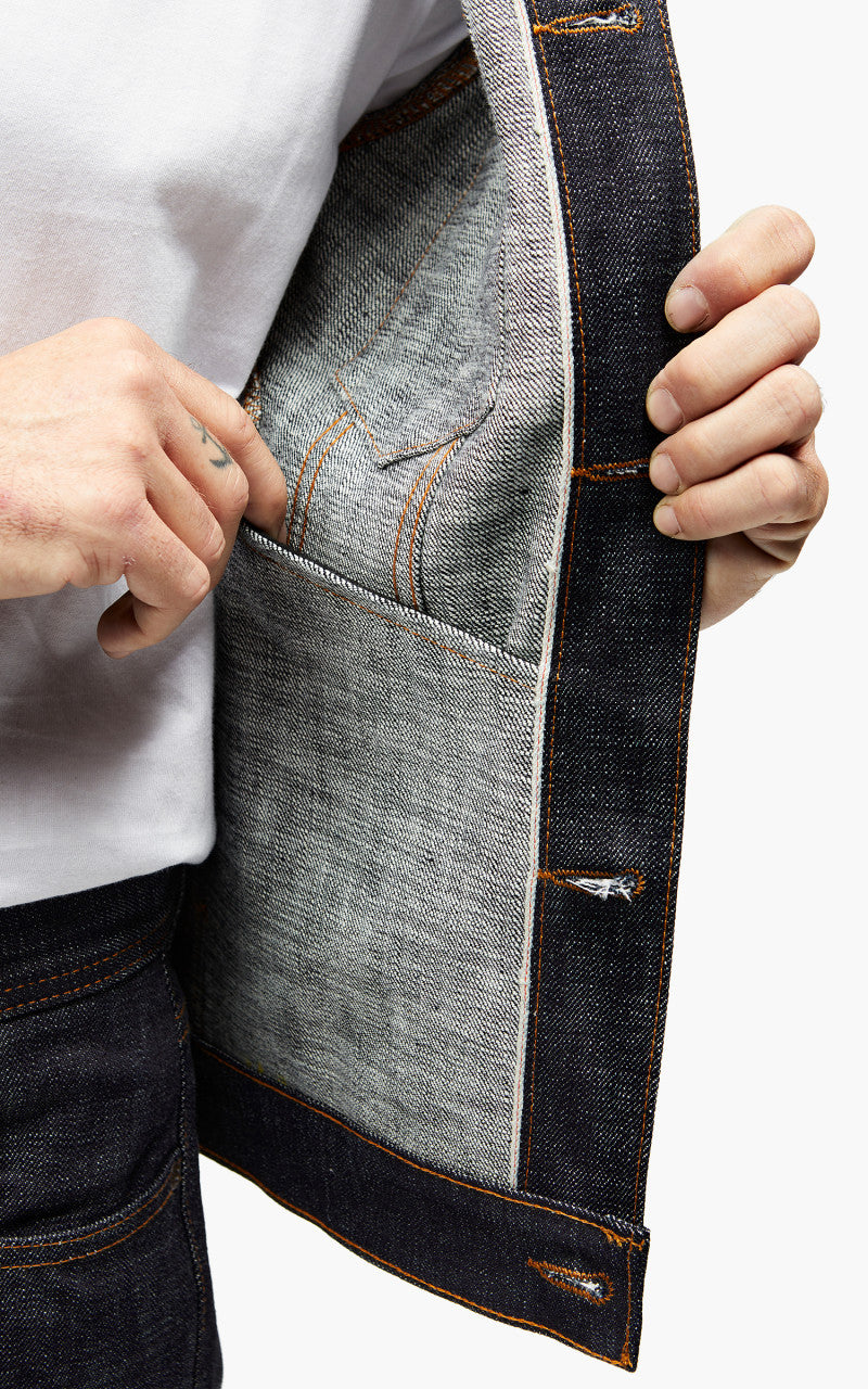 Naked & Famous Denim Denim Jacket Fire Bird Selvedge