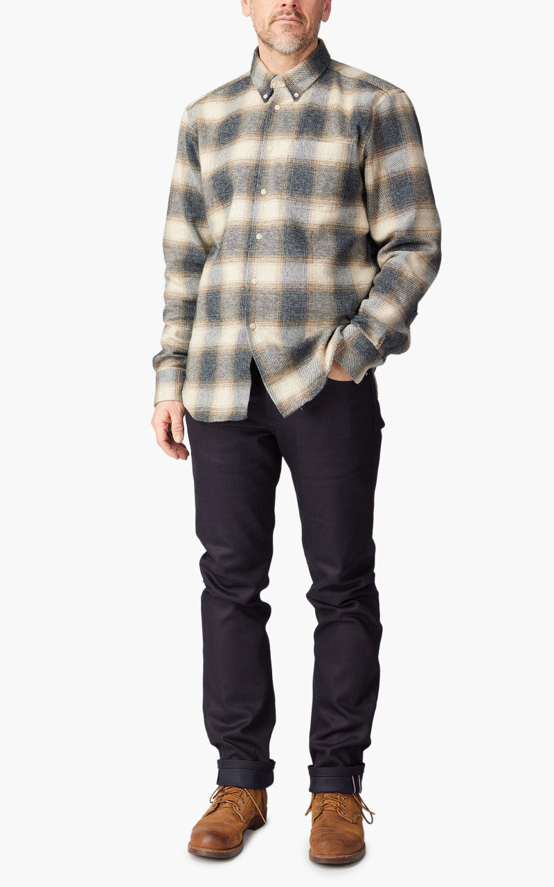 Naked & Famous Denim Weird Guy Indigo/Indigo Stretch Selvedge Dark Indigo 12oz