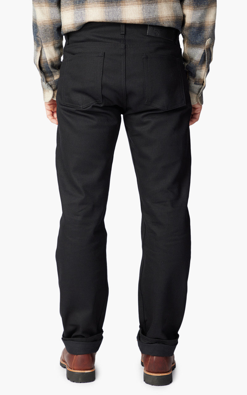 Naked & Famous Denim Easy Guy Solid Black Selvedge Black 13oz