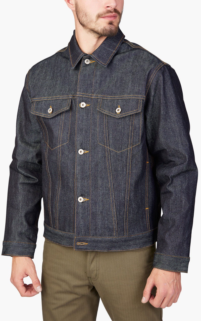 Naked & Famous Denim Lined Denim Jacket LHT Selvedge Indigo