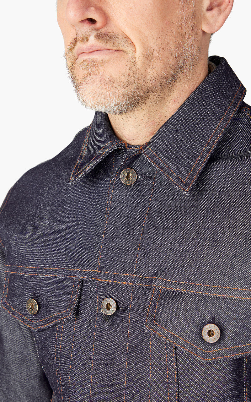 Naked & Famous Denim Denim Jacket Natural Indigo Selvedge Blue 12.5oz