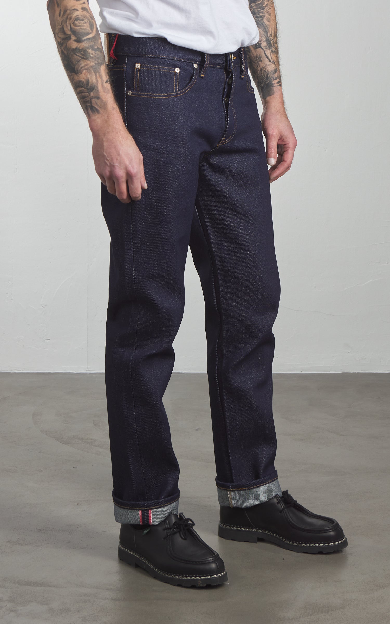 Naked & Famous Denim Weird Guy Elephant 14 - Dirty Elephant Selvedge Indigo 20oz