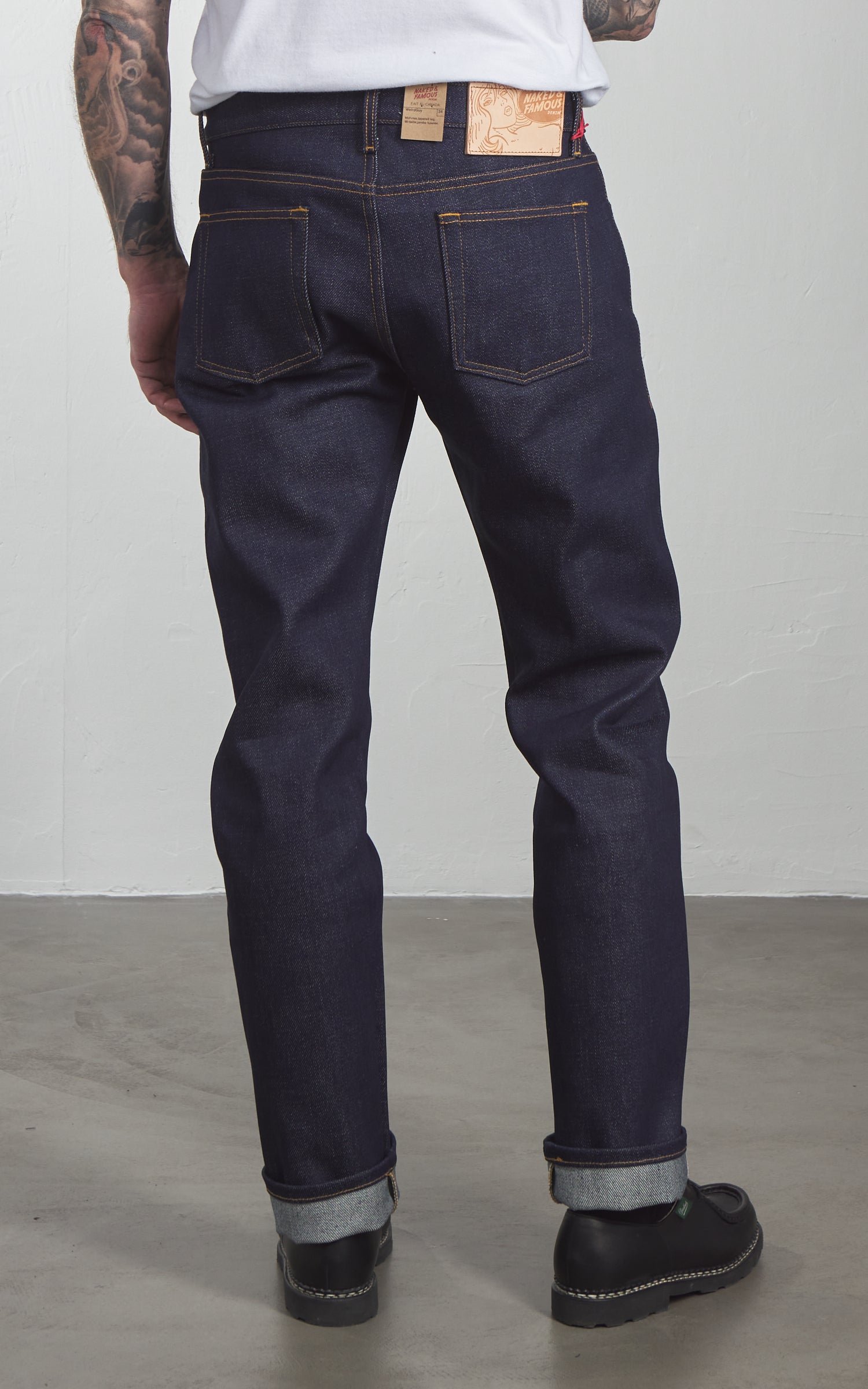 Naked & Famous Denim Weird Guy Elephant 14 - Dirty Elephant Selvedge Indigo 20oz
