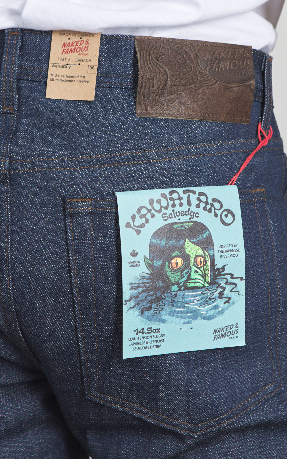 Naked & Famous Denim Weird Guy Kawataro Selvedge Indigo 14.5oz