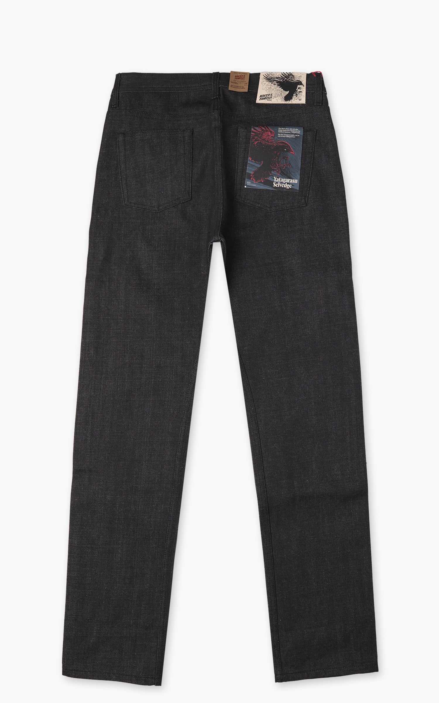 Naked & Famous Denim Weird Guy Yatagarasu Selvedge Black 15oz