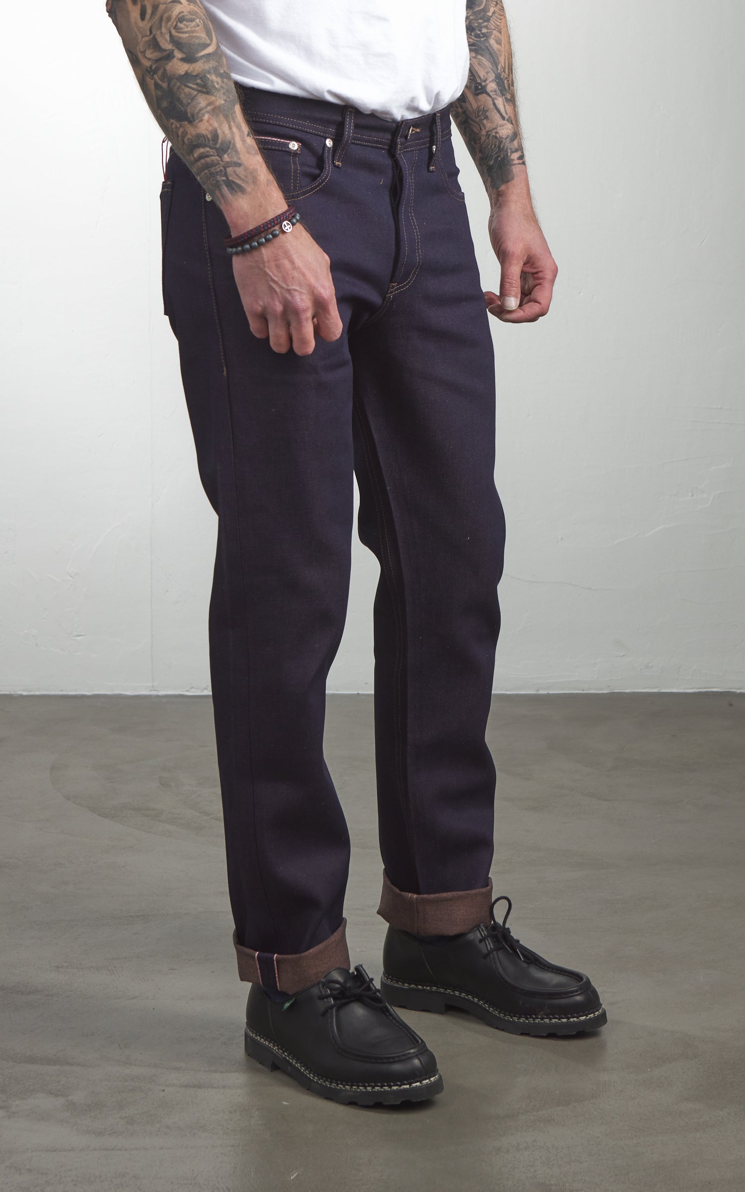 Naked & Famous Denim Weird Guy Chocolate Milk Selvedge Indigo 12.5oz