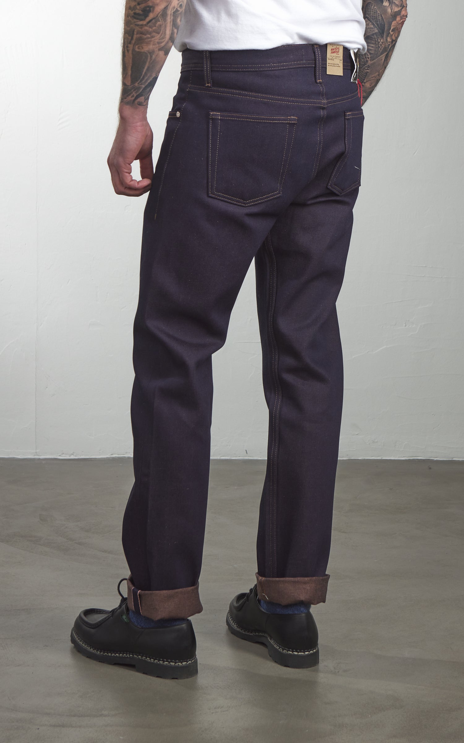 Naked & Famous Denim Weird Guy Chocolate Milk Selvedge Indigo 12.5oz