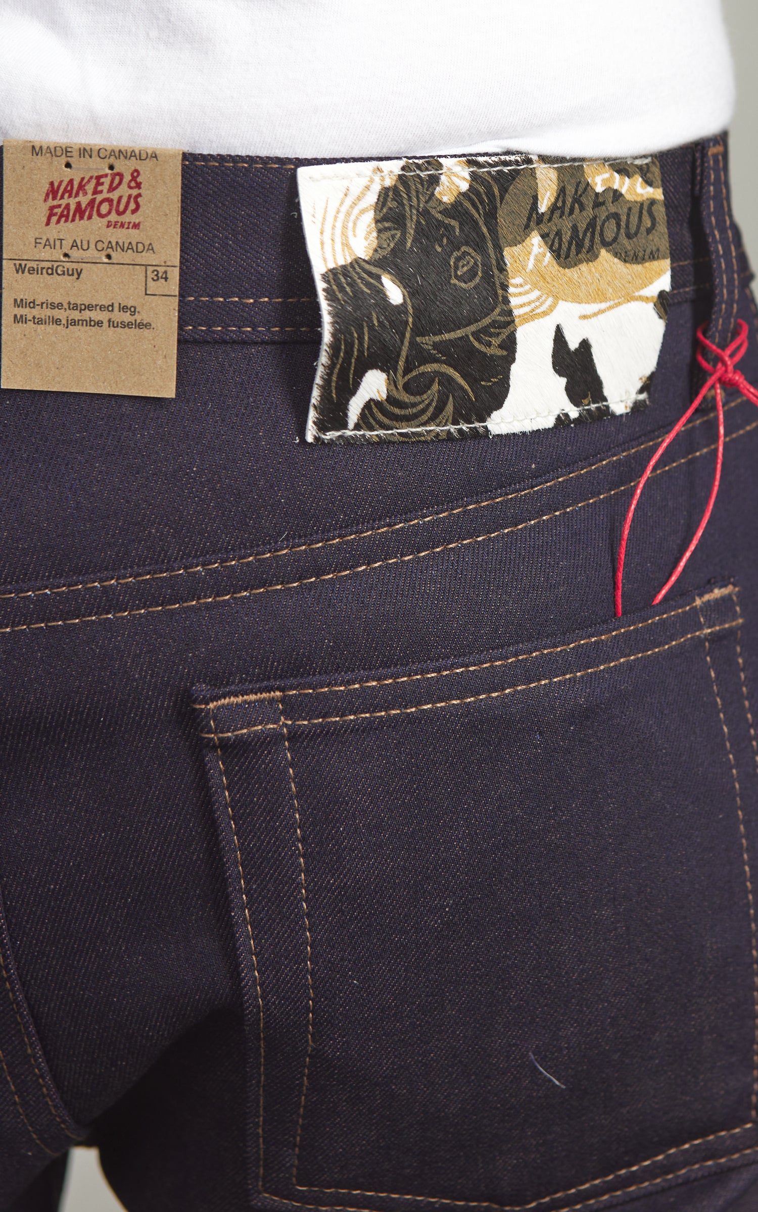 Naked & Famous Denim Weird Guy Chocolate Milk Selvedge Indigo 12.5oz