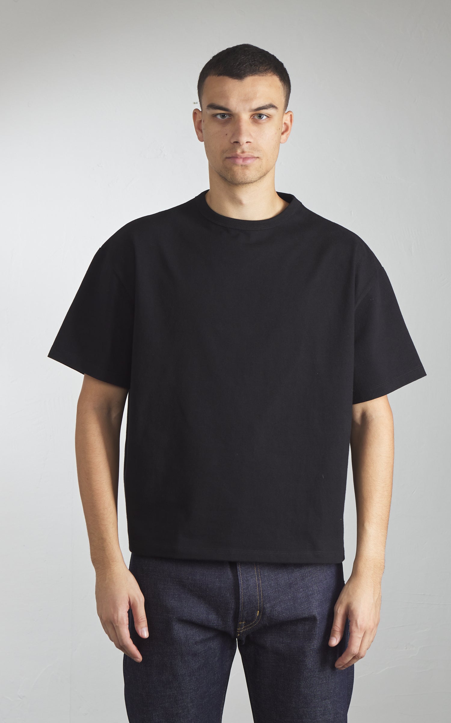 Naked & Famous Denim Strong Tee Heavyweight Jersey 11oz Black