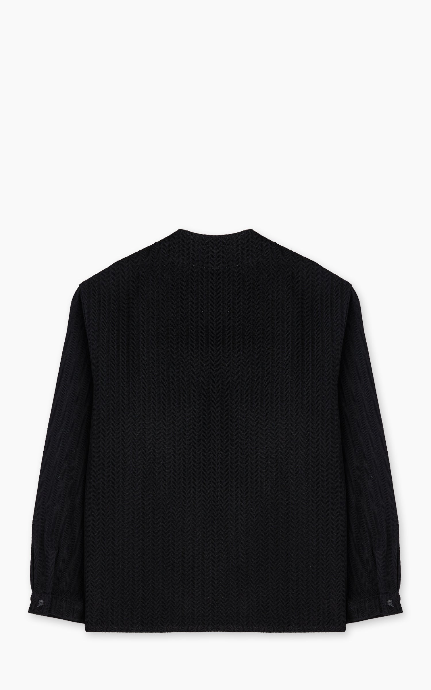 Naked & Famous Denim Wise Guy Shirt Black Sugiaya
