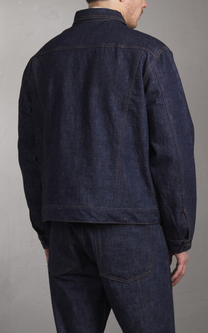 Naked & Famous Denim Denim Jacket Blue Wave Selvedge 12.5oz