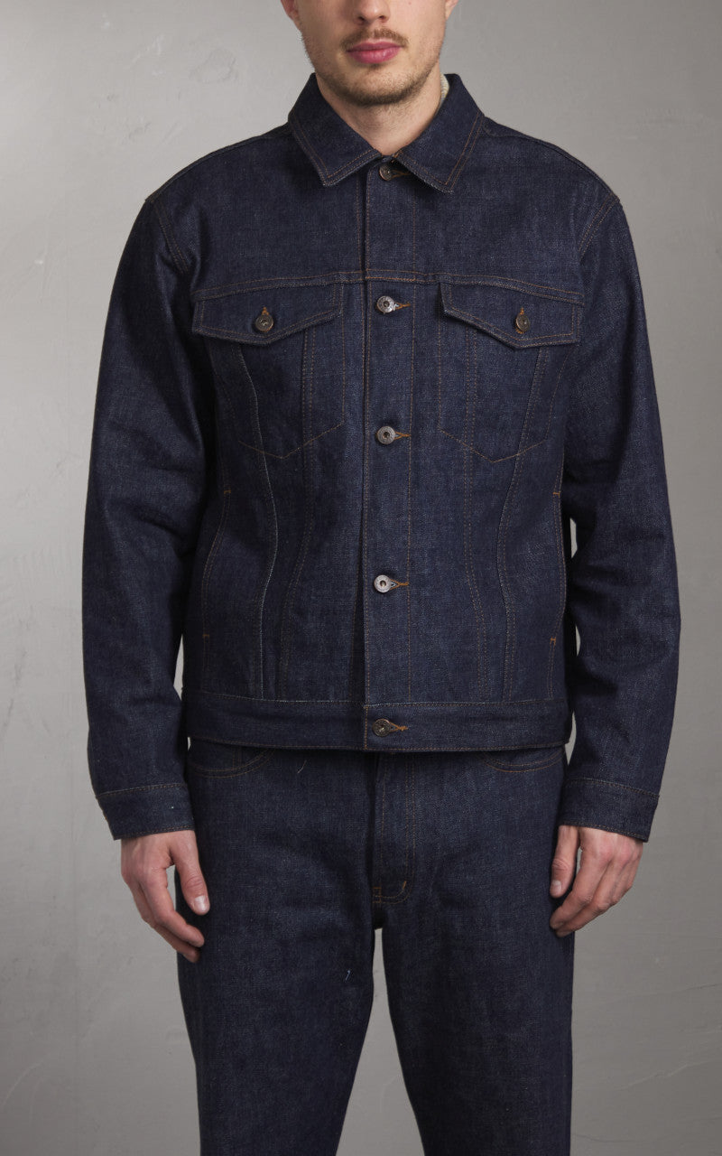 Naked & Famous Denim Denim Jacket Blue Wave Selvedge 12.5oz