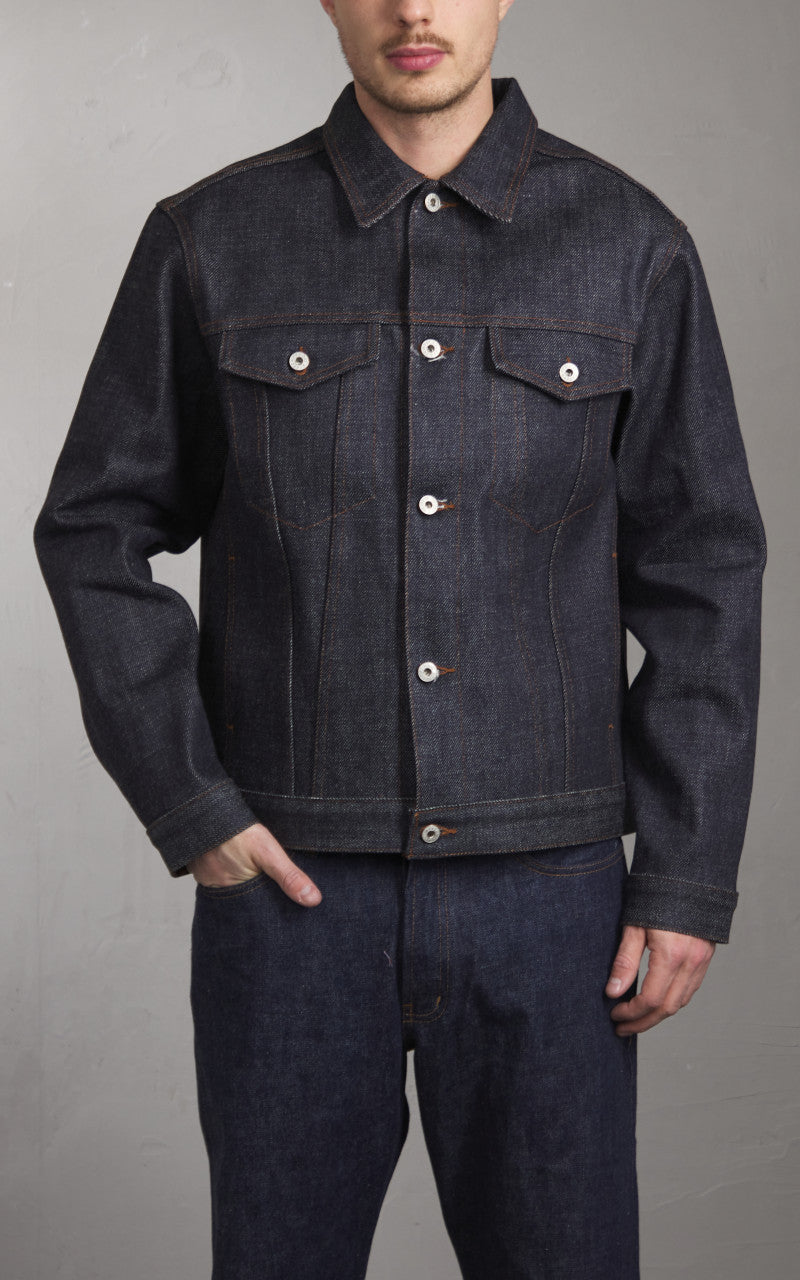 Naked & Famous Denim Denim Jacket Elephant 13 Red Core 21oz