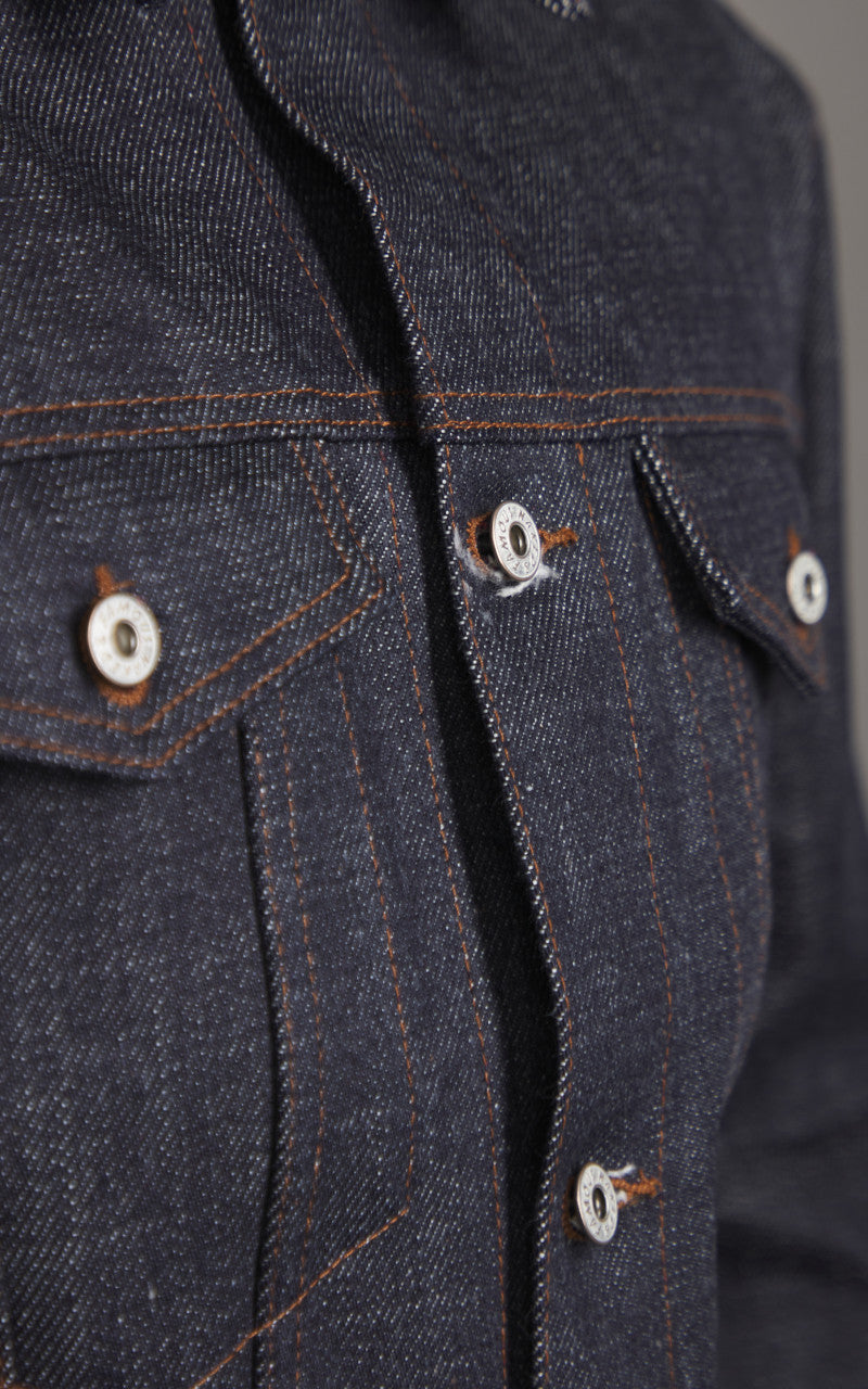 Naked & Famous Denim Denim Jacket Elephant 13 Red Core 21oz