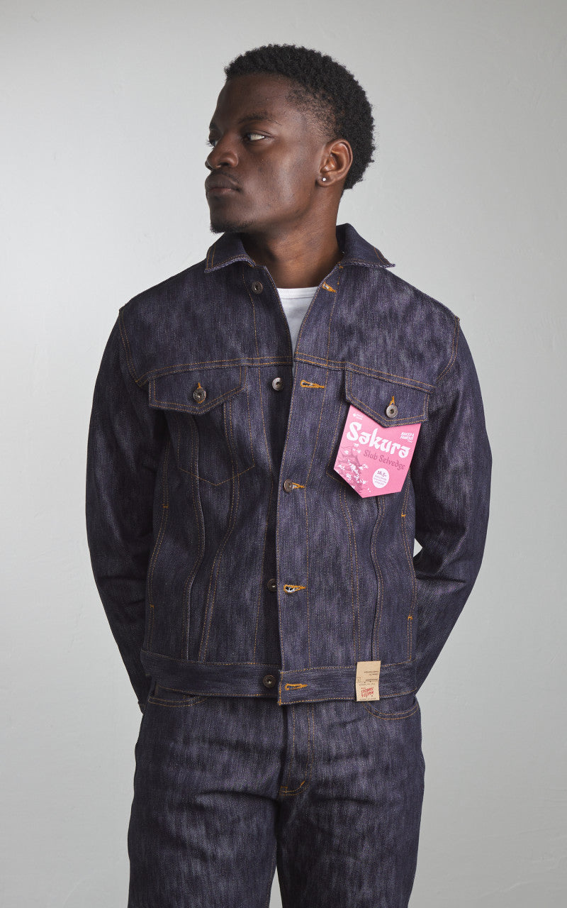 Naked & Famous Denim Denim Jacket Sakura Slub Selvedge Indigo 16.5oz