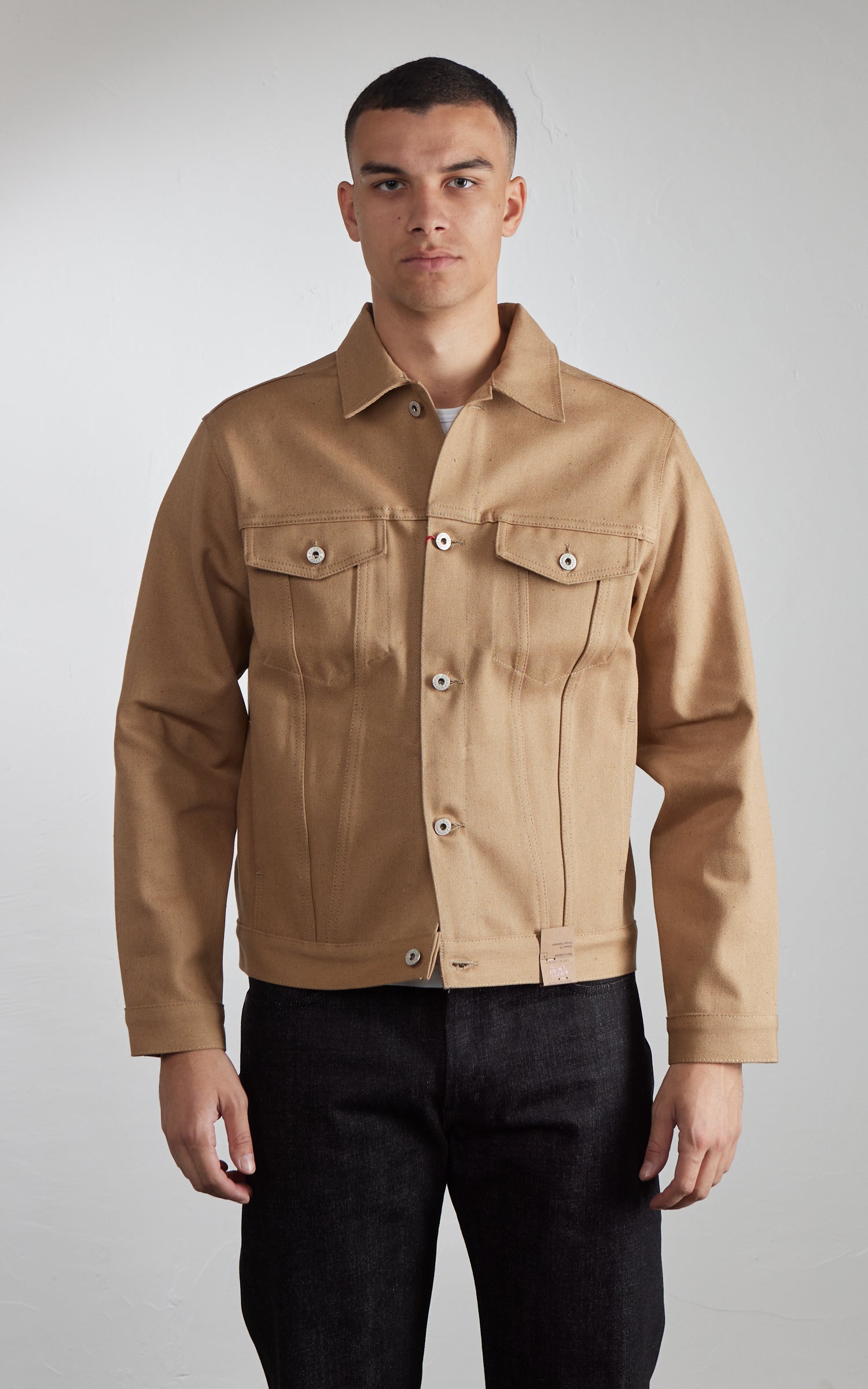 Naked & Famous Denim Denim Jacket Brown Fox Selvedge Brown 13oz