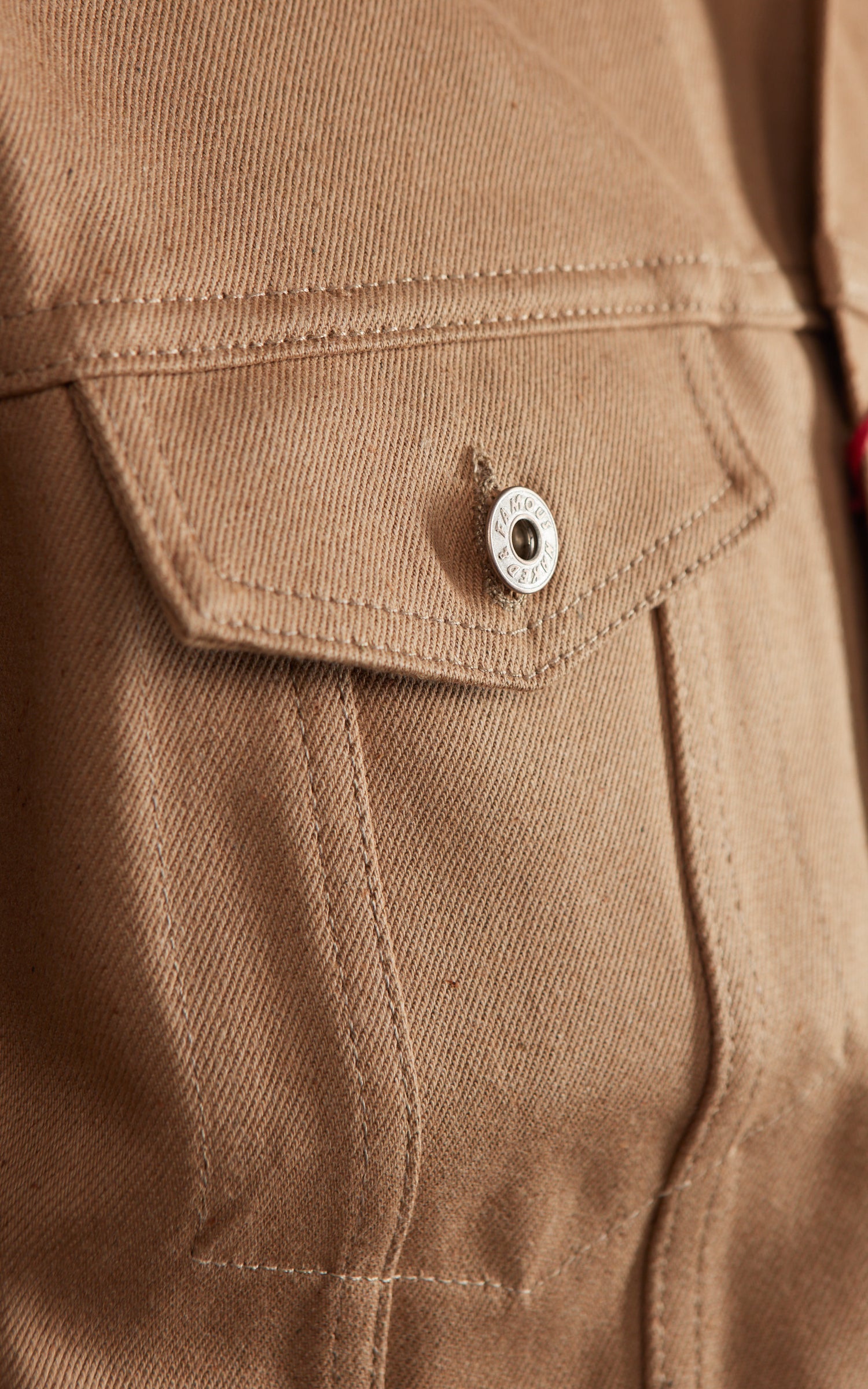 Naked & Famous Denim Denim Jacket Brown Fox Selvedge Brown 13oz