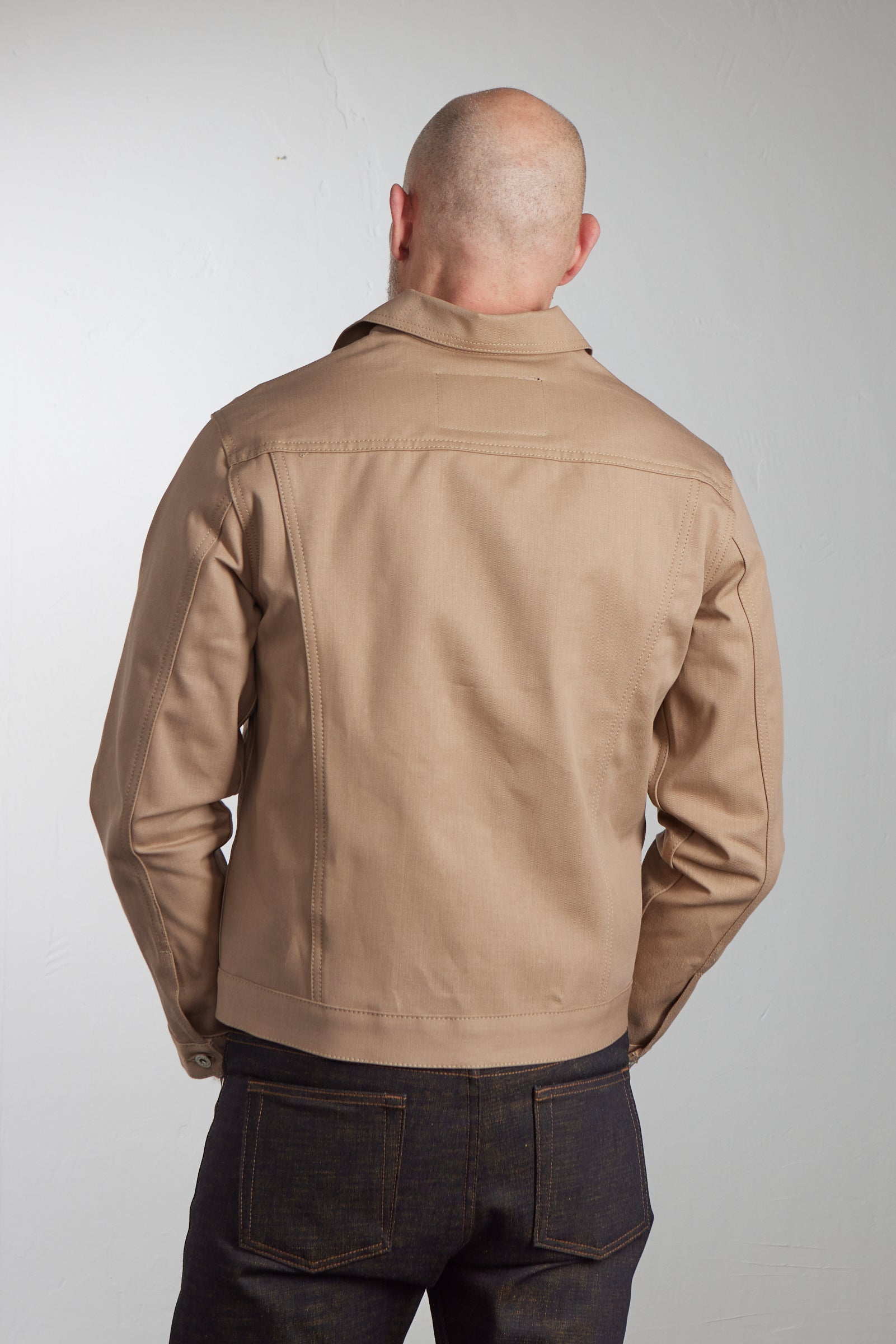 Naked & Famous Denim Denim Jacket Selvedge Slacks Beige 10oz