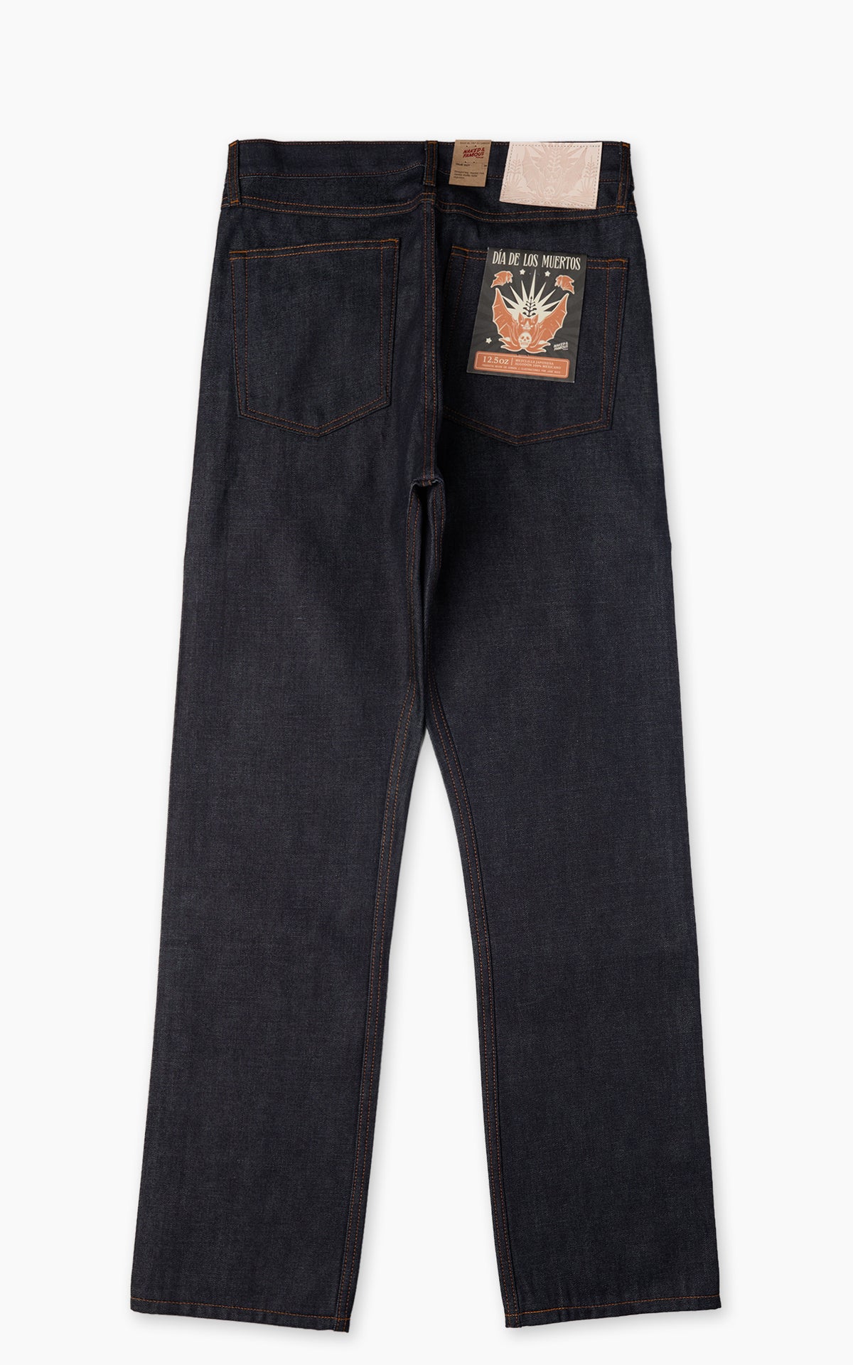 Naked & Famous Denim Weird Guy Dia De Los Muertos Selvedge Bat