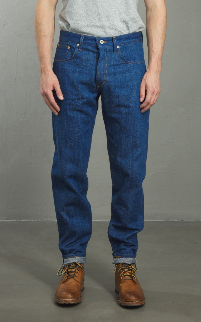 Naked & Famous Denim Easy Guy Oceans Edge Selvedge Blue 13oz