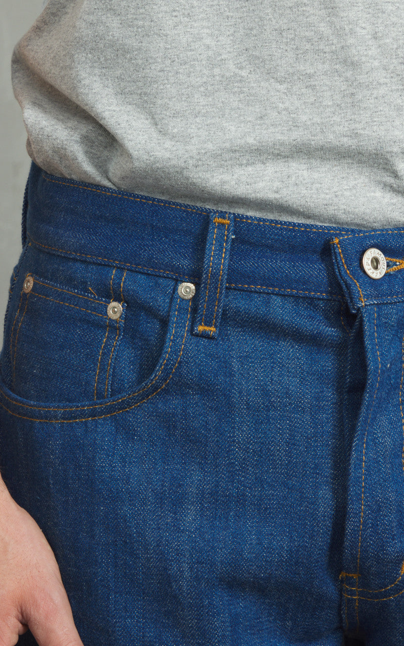 Naked & Famous Denim Easy Guy Oceans Edge Selvedge Blue 13oz