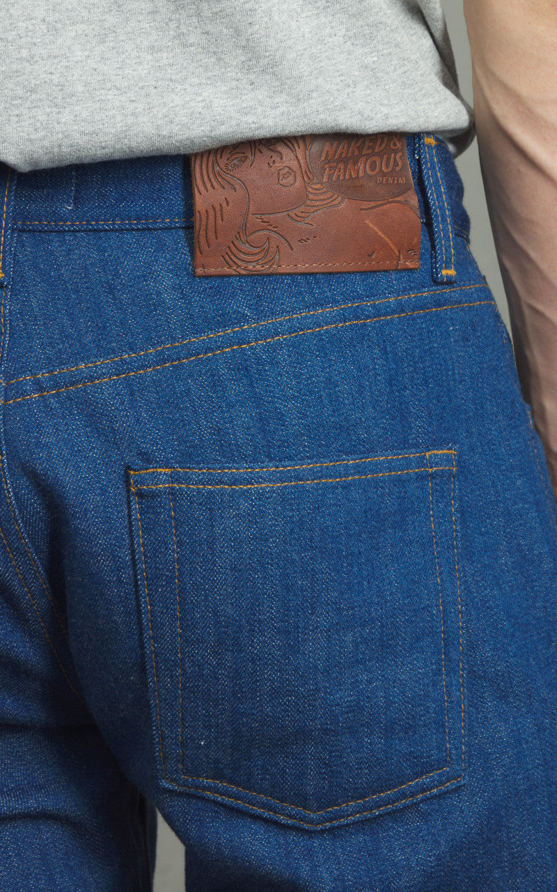 Naked & Famous Denim Easy Guy Oceans Edge Selvedge Blue 13oz