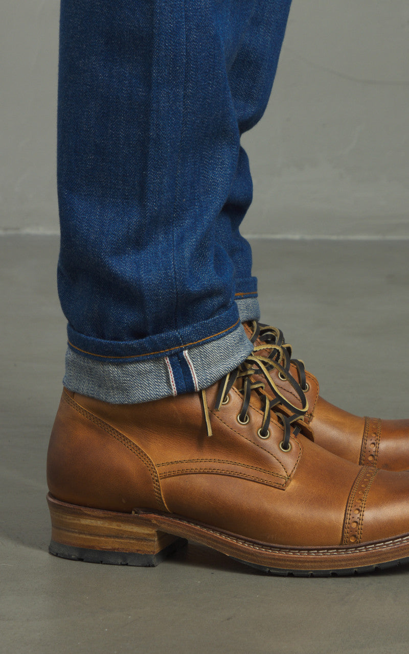 Naked & Famous Denim Easy Guy Oceans Edge Selvedge Blue 13oz