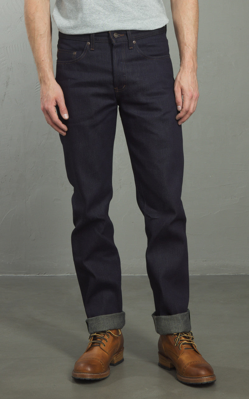 Naked & Famous Denim Weird Guy Matcha Selvedge Indigo 15oz