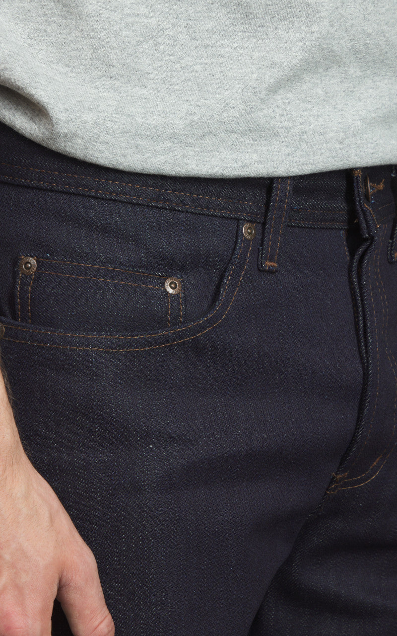Naked & Famous Denim Weird Guy Matcha Selvedge Indigo 15oz