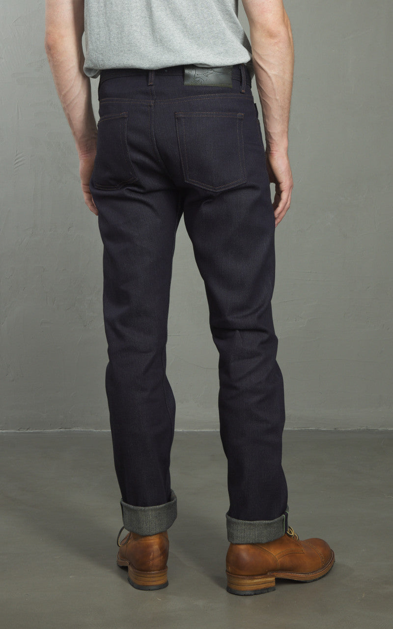 Naked & Famous Denim Weird Guy Matcha Selvedge Indigo 15oz