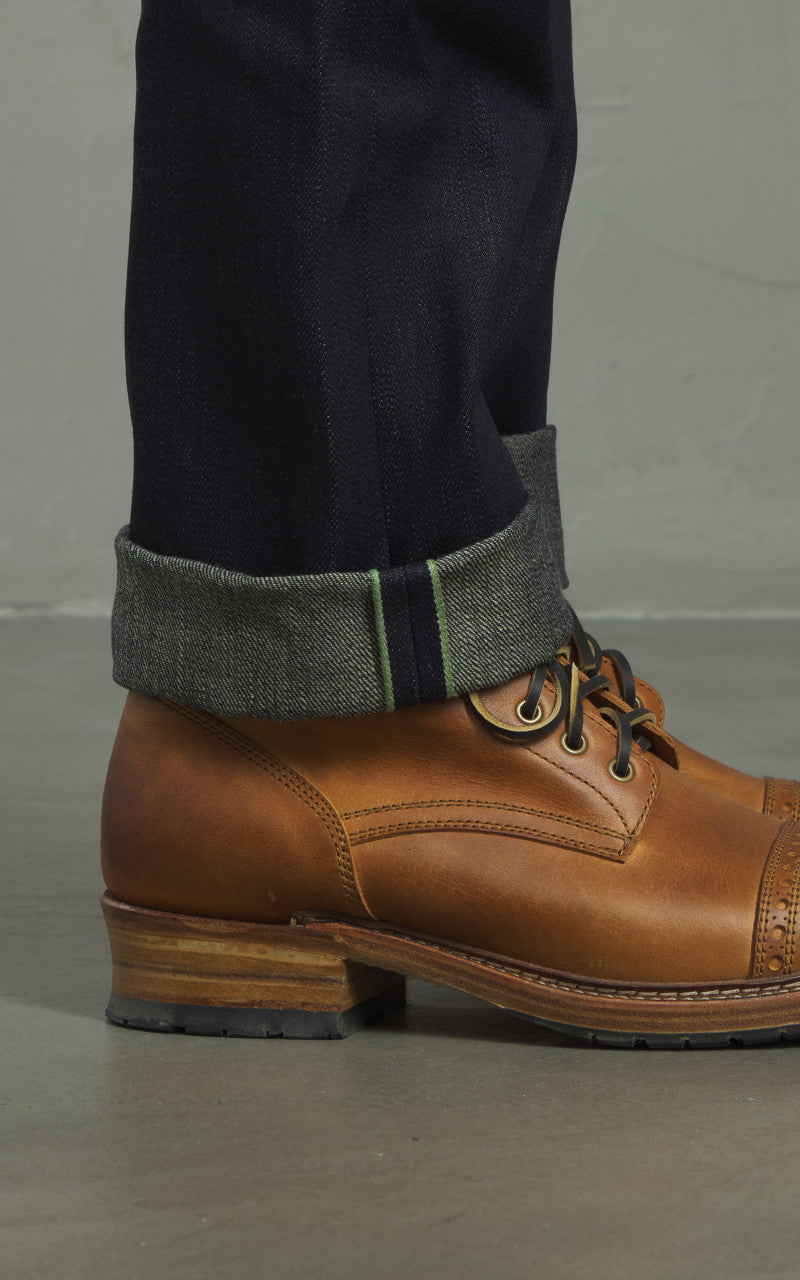Naked & Famous Denim Weird Guy Matcha Selvedge Indigo 15oz